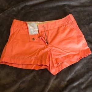 Jcrew Coral Chino Shorts